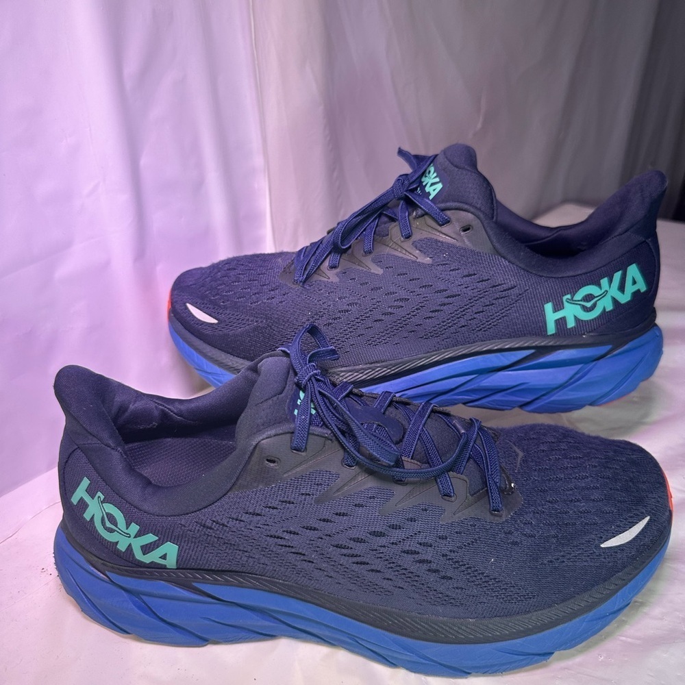 Hoka Midnight Blue Athletic Sneakers - Picture 2 of 12
